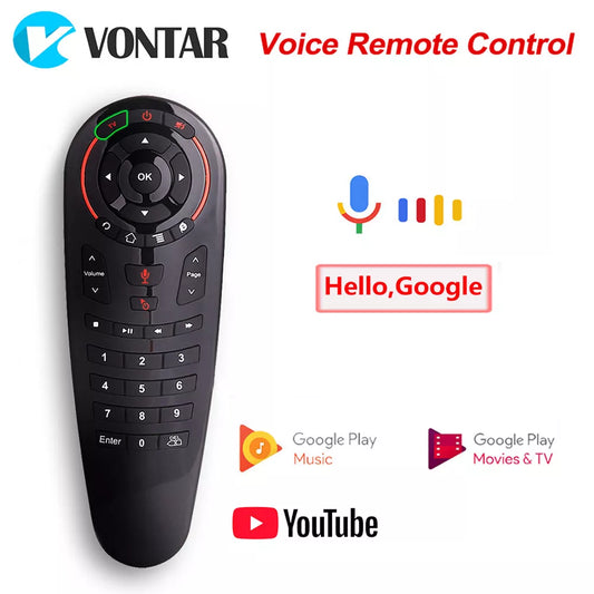 G30 Voice Remote Control 2.4G Wireless Air Mouse 33 Keys IR learning Gyro Sensing Remote for Smart TV BOX