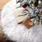 White Christmas Tree Skirt Plush Faux Fur Xmas Tree Carpet Merry Christmas Tree Decorations Ornament New Year Navidad Home Decor