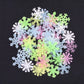 50pcs 3D Snowflake Luminous Wall Sticker Fluorescent Glow In The Dark Wall Decal For Homw Kids Room Bedroom Christmas Decor