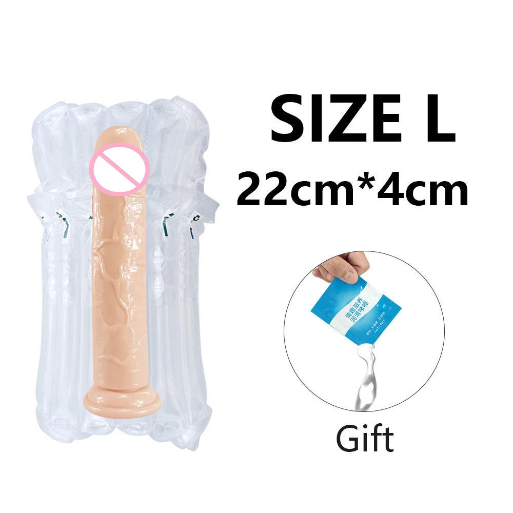 Huge Flesh Realistic Dildo Vagina Anal Butt Plug Strap On Penis Suction Cup For Woman Adult Vibrator Sex Toy Shop Pussy Pump