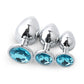 3 Size/set Metal Anal plug butt plug Sex Toys Butt Toys For Women/Men/Couples Adult Game Masturbator Anal S/M/L Diamond Sex Shop