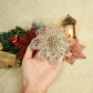 5pcs Glitter Artificial Christmas Flowers Christmas Tree Decoration For Home Fake Flowers Xmas Ornament New Year Party Decor