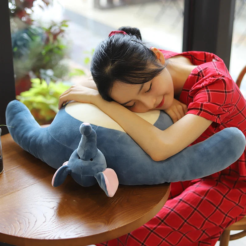 22-60cm Tiny Head Teddy bear Pillow Stuffed Small Head Big muscle Body Raccoon Frog Elephant Boyfriend Hug Pillow Chair Cushion