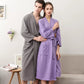 Women Men Summer Waffle Bathrobe Suck Water Nightgown Plus Size Kimono Bath Robe Spa Towel Dressing Gown Bridesmaid Sleepwear