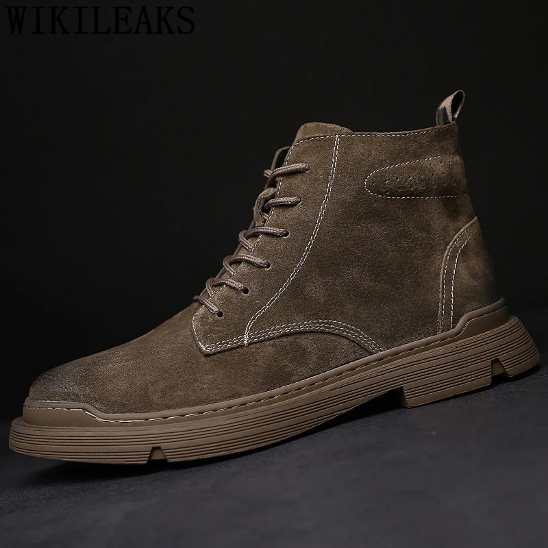 Chelsea Boots Men Chukka Boots Men Shoes Men Boots Genuine Leather Botines Hombre Schoenen Erkek Ayakkabı Botte Homme Bot Erkek