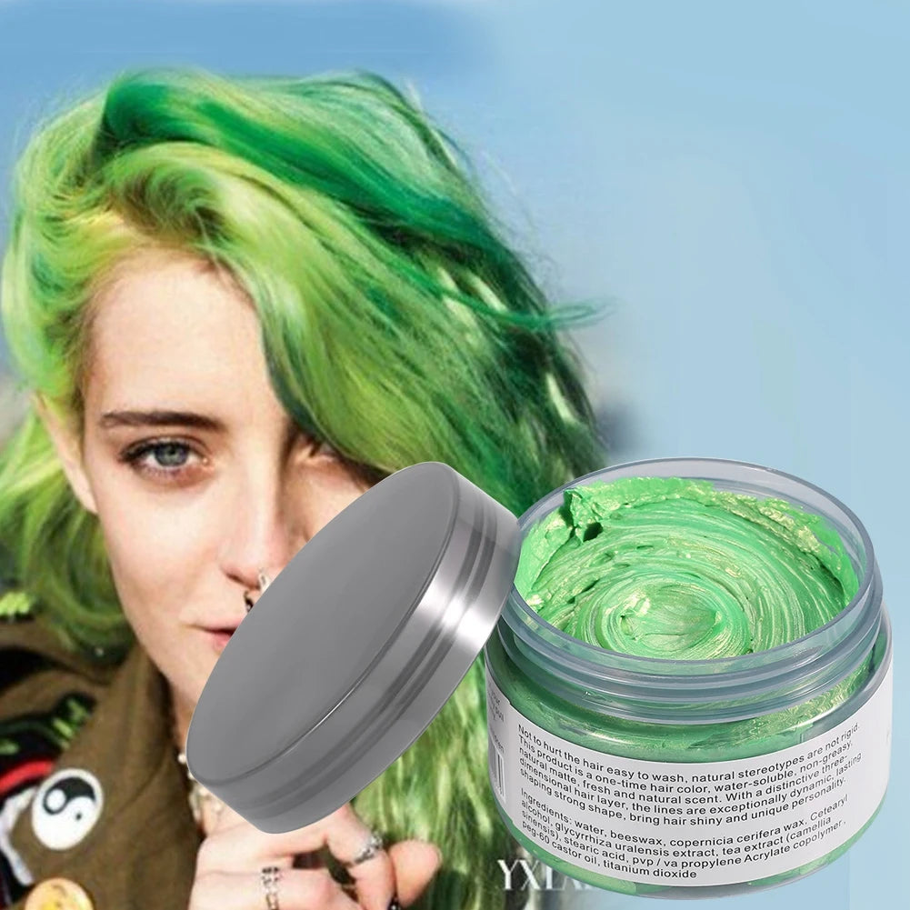 6Colors Women Men Disposable Hairstyle Styling Modeling Hair Coloring Wax