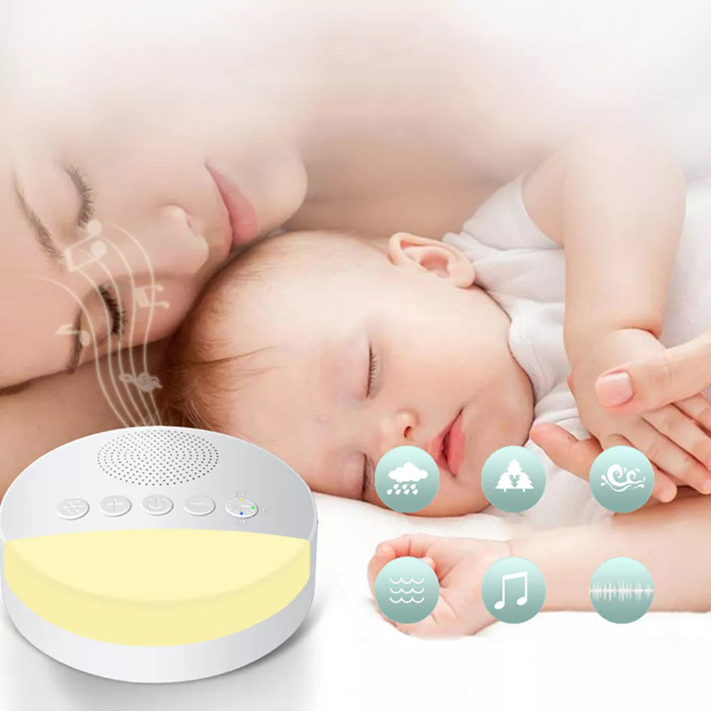 1/2PCS Baby White Noise Machine USB Rechargeable Timed Shutdown Sleep Machine Baby Sleep Noise Sound Player Night Light Timer