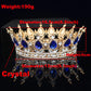 Crystal Queen King Tiaras and Crowns Bridal Diadem For Bride Women Headpiece Hair Ornaments Wedding Head Jewelry Accessories