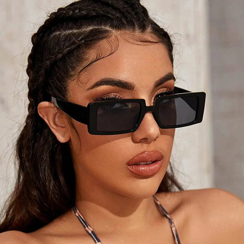 2023  Retro Square Sun Glasses Luxury Brand Travel Small Rectangle Sunglasses Women Men Vintage Oculos Lunette De Soleil Femme