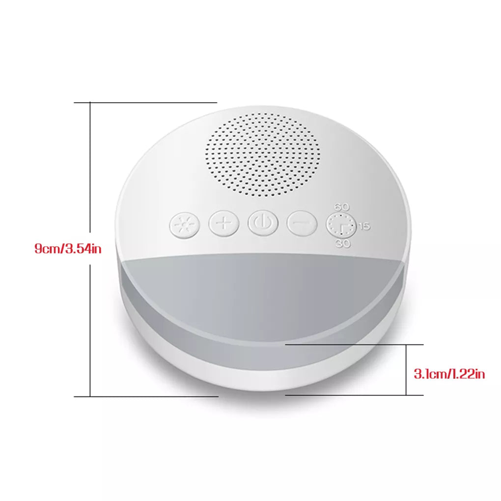 1/2PCS Baby White Noise Machine USB Rechargeable Timed Shutdown Sleep Machine Baby Sleep Noise Sound Player Night Light Timer