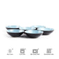 18Pc Turquoise Modern Luxury Stoneware Set Steak Salad Plates With Cereal Bowl Set Elegant Warm Dinnerware Sets Kitchen Home Use