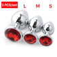 3 Size/set Metal Anal plug butt plug Sex Toys Butt Toys For Women/Men/Couples Adult Game Masturbator Anal S/M/L Diamond Sex Shop