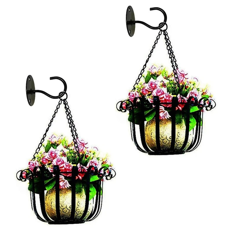 Wall Mount Ceiling Hook Bracket Hanger for Hanging Bird Feeders Lanterns Wind Chimes Planters Decoration Outdoor