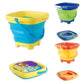 Foldable Silicone Bucket Beach Toys Summer Sand Playing Outdoor Toy Children Portable Folding Sandbox Bucket For Kids