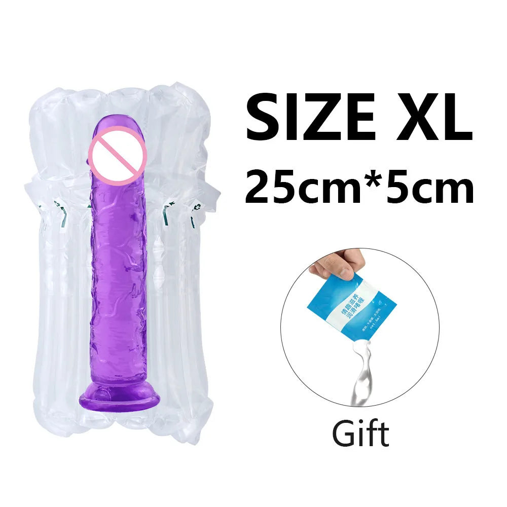 Huge Flesh Realistic Dildo Vagina Anal Butt Plug Strap On Penis Suction Cup For Woman Adult Vibrator Sex Toy Shop Pussy Pump