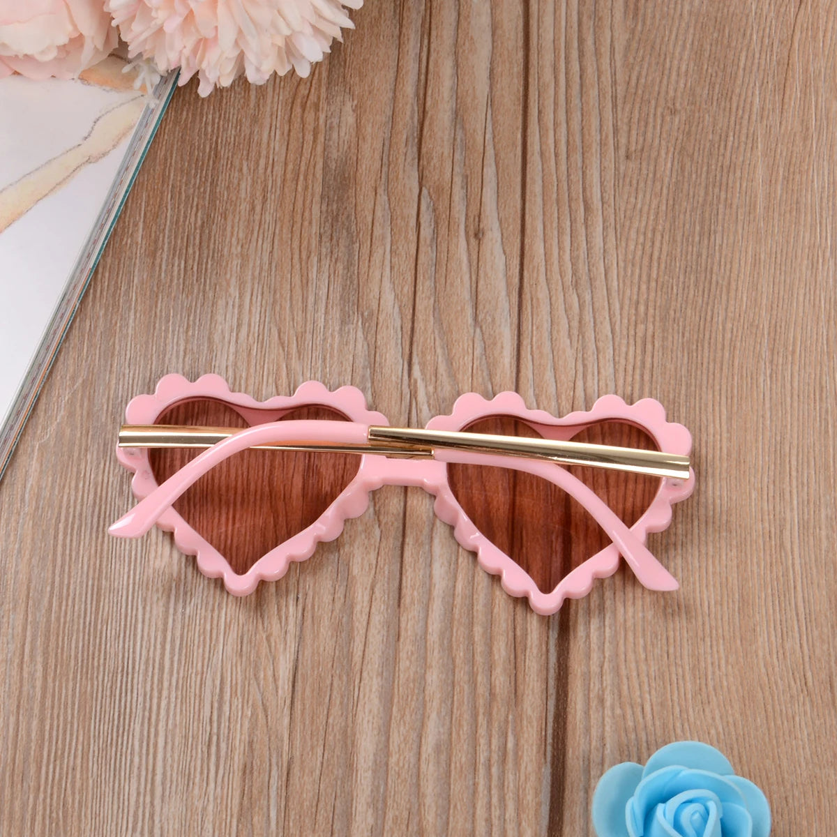 6 Colors Infant Boy Girl Sunglasses Solid Love Pattern Sunglasses Sun Glasses Kid Eyeglasses Beach Eyewear