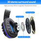 LED Light Gaming Over ear Headset Gamer casque Deep Bass Game Headphones Earphone for Computer PC PS4 XBox audifonos gamer fones