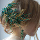 Bohe Green Vine Bridal Headband Crystal Headdress Bridal Hair Ornaments Wedding Hair Accessories Bride Headband For Women