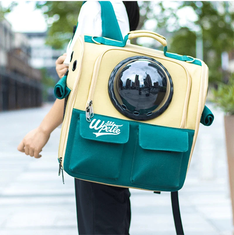 High Quality Foldable Astronaut Transport Travel Carrying Capsule Tote Shoulder Handbag Cat Dog Backpack Pet Carrier Bag