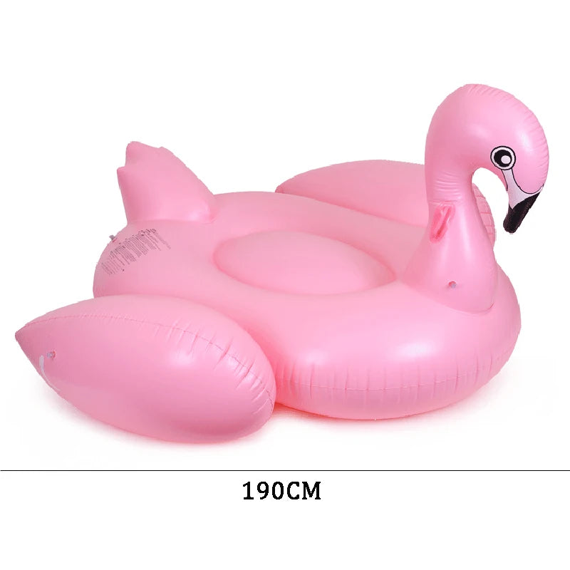 175cm Inflatable Flamingo Giant Pool Float for Adult Pool Toys Water Party Summer Ride-On Swimming Ring Gonflable Piscina Boias