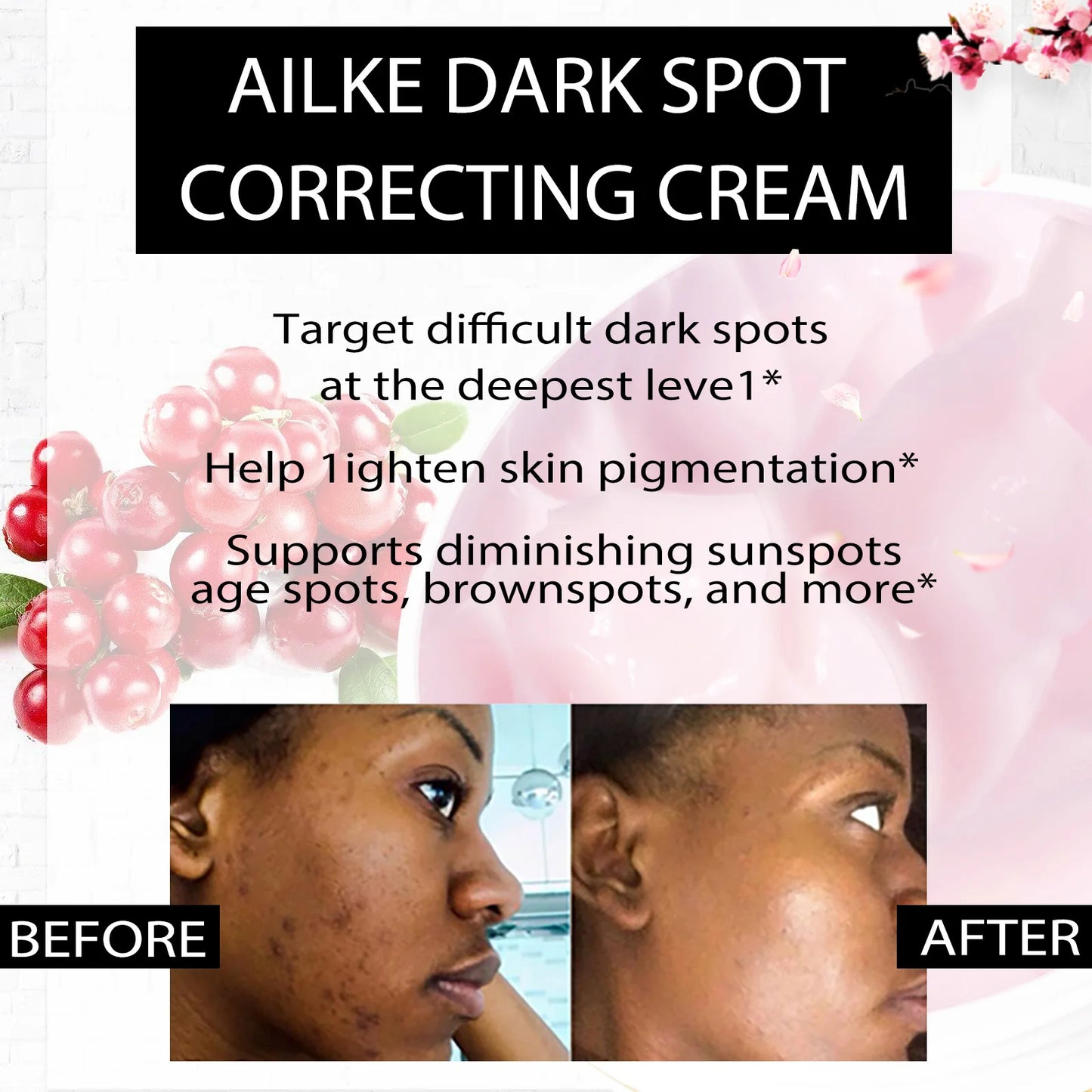 AILKE Dark Spot Corrector Cream, For Face & Body &Armpit,With Organic Arbutin,Intimate Whitening &Clear,Even Skin Tone skincare