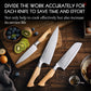 HEZHEN 3PC Kitchen Knife Set Chef Santoku Utility Knives Sandvik Steel Stainless Steel Forging Olive Wood Handle