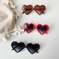 6 Colors Infant Boy Girl Sunglasses Solid Love Pattern Sunglasses Sun Glasses Kid Eyeglasses Beach Eyewear