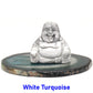 1.5" Buddha Statue Natural Healing Crystal Reiki Chakra Spiritual Hand Carved Stone Maitreya Figurine Crafts Home Lucky Decor
