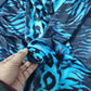 Good Blue Snake Pattern Swimming Suits Fabric Leopard Printing Knitted Elastic Cotton/Spandex Fabric Diy Sewing Swimsuit/Dress