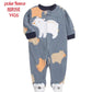 Baby Pajamas Zipper Fleece Newborn Girls Romper Warm Winter Underwear One Piece Overalls Boys Outfits Truck Infants Clothes