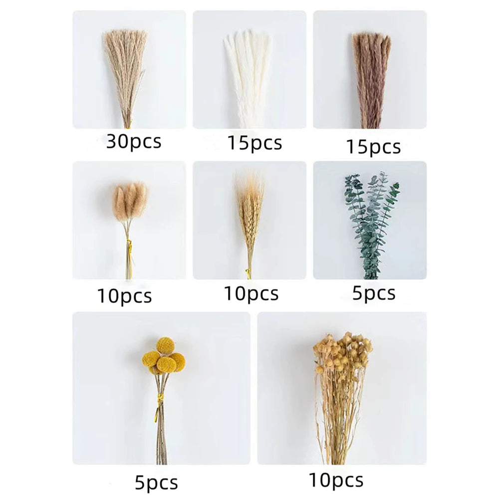 Dried Flowers Pampas Grass Flores Artificial Flowers Fake Wedding Decoration Fleurs Artificielles Naturelle Christmas Home Decor