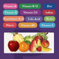 Multivitamin Gummies - with Vitamins and Minerals - Enhances Energy Levels, Immune Support, Antioxidant
