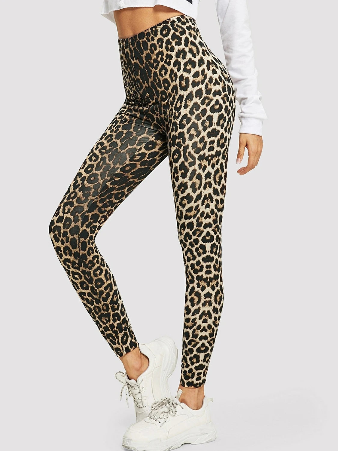 Leopard Print Leggings Women's High Waisted Yoga Pants Fitness Push Up Leggins Sexy Skinny Female Gym Clothes Sport Tights New