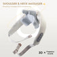 Wireless Neck And Back Massager Shoulder Kneading Massage Shawl Cervical Relaxing Trapezius Massager