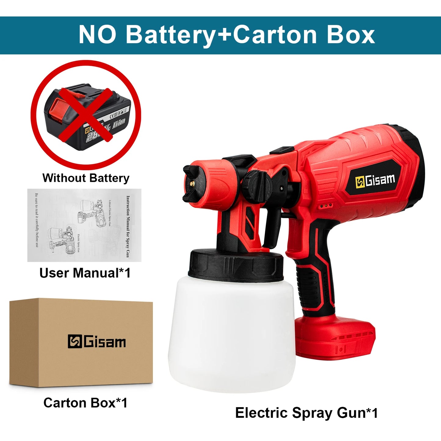 1000ML Cordless Electric Spray Gun HVLP Home Portable Paint Sprayer Auto Furniture Steel Coating Airbrush For Makita 18V Battery