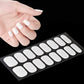 14pc Transparent Semi Cured Gel Nail Strips Nail Strengthening Gel Slider Long-Lasting Clear Crystal Gel Waterproof UV Stickers