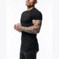 Gym Clothing Sports T Shirt Men Cotton Breathable Fitness Mens Short Sleeve T-shirt Running Tshirt Summer Tight Tee Shirt homme