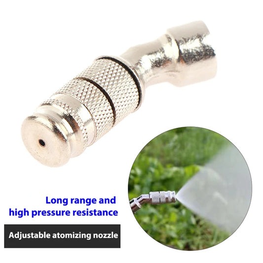 1Pc Brass Atomization Nozzle Adjustable Distance Spray Garden Medicine Cleaning Machine Agricultural Electric Sprayer Nozzle