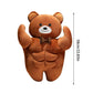 Bear Plush Muscular Bear Stuffed Animals Cute Super Soft Stuffed Animal Plush Adorable Muscle Plush Toy For Girlfriend Boyfriend