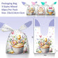 50pcs Cute Rabbit Ear Candy Bags Easter Party Gift Cookie Chocolate Packaging Bag 2025 Happy Easter Party Decoration Supplies