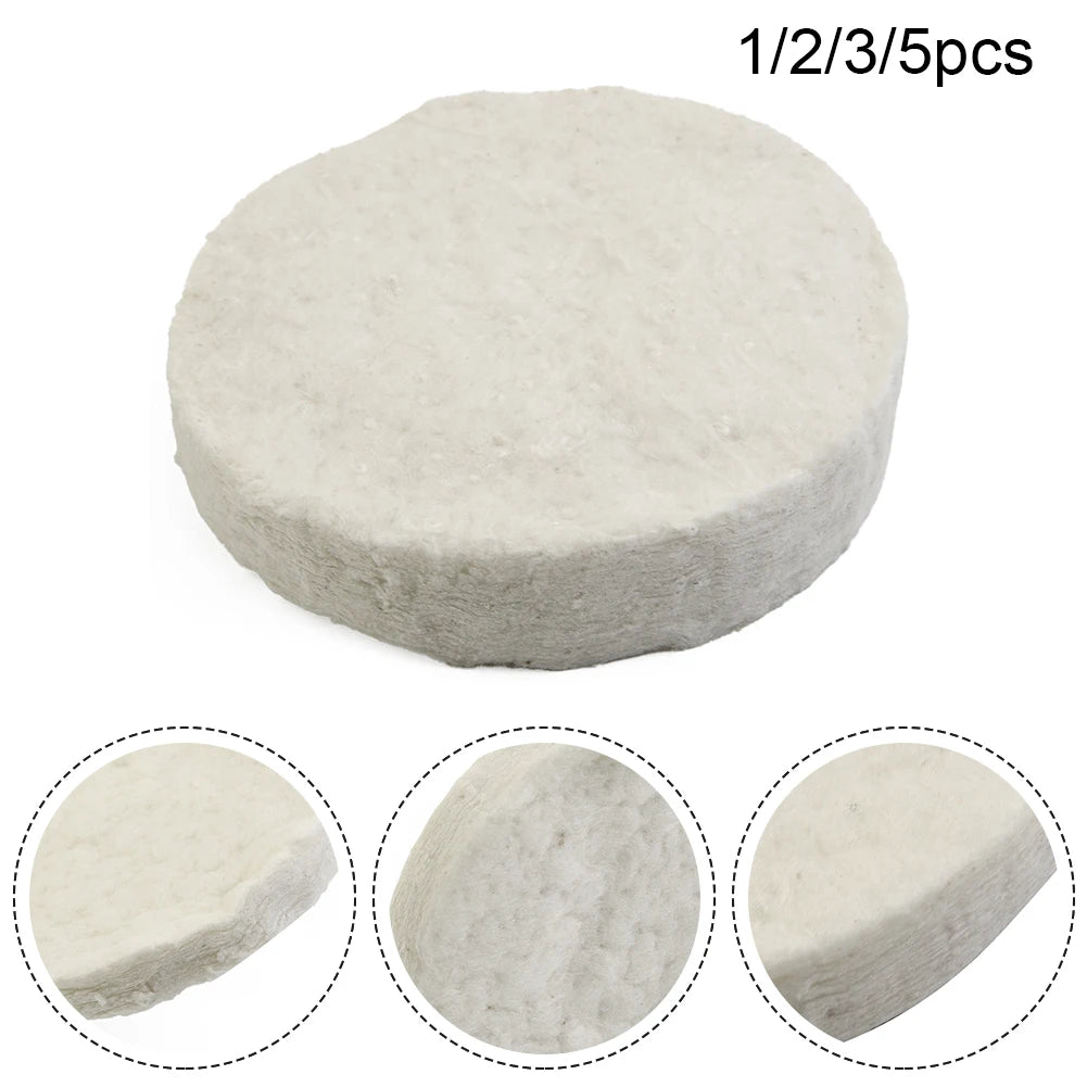 1/2/3/5pc Ceramic Wool Sponge Cotton Round 8.6x1.2cm Firplace Firebox Safety Bio Fire Heating Cooling Air Fireplaces Stove