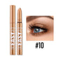 12 Colors Pearly Eyeshadow Stick Waterproof Glitter Matte Nude Eye Shadow Pencil High Pigmented Shimmer Eyeshadow Makeup Tool