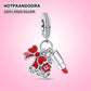 Fits Original Pandora Charms Bead 925 Silver Summer Element Shell Palette Crown Flower Beads For Women Pendant DIY Smart Jewelry