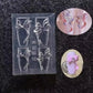 1pc  Bowknot Flower 3D Acrylic Nail Mold Palace Nail  Decorations  DIY Design Silicone Manicure Mold Nail Art