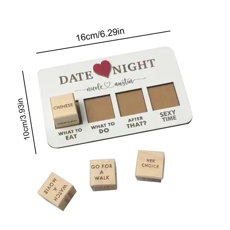 Date Night Dice Games For Couples Funny Anniversary Wooden Gifts For Him Her Romantic Wood Couple Date Night Good Ideas