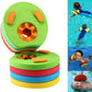 ZK40 4 Pcs Kids Arm Float Discs EVA Swim Float Colorful Discs Armbands Floating Sleeves Buoyancy Circles Rings
