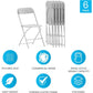 Hercules Series Plastic Folding Chairs for Parties and Weddings, Stackable Commercial Event Seats with 650-lb.