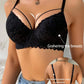 Women's Sexy Lace Bra, Underwire Push-Up Support, Anti-Sagging and Beautiful Breasts, Suitable for Dating, Comfortable Daily Bra