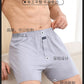 100% Cotton Men Pajama Shorts Summer Solid Elastic Waist Short Pants Casual Breathable 3D Crotch Bottoms Sleepwear pijama hombre