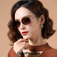 CoolPandas 2024 New Style Women's Sunglasses Gradient Polarized Lens Luxury Design Ladies Elegant UV400 Lunette De Soleil Femme